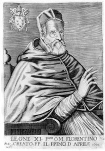 Portrait de Léon XI (Alexandre de Médicis) (1535 - 1605)