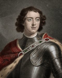 Portrait de Pierre Ier le Grand (1672-1725), tsar de Russie (gravure)