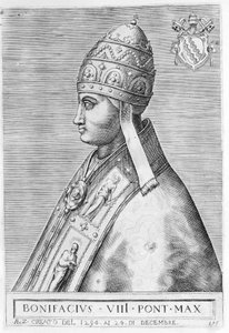 Portrait du pape Boniface VIII (Benedetto Caetani dit Bonifacio VIII) - Unknown artist