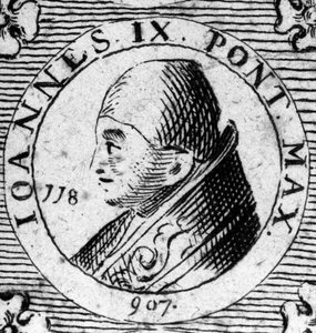 Portrait du Pape Jean IX (898-900)