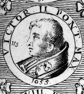 Portrait du Pape Victor II (ou Victor 2 mort en 1057).