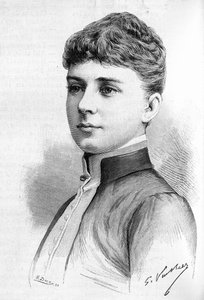 Portrait de la princesse Ebba Munck, épouse du prince Oscar II de Suède en 1888.