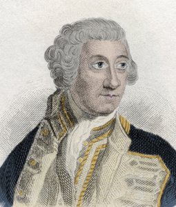 Portrait de Sir Charles Saunders (ca. 1715-1775), amiral anglais dans la Royal Navy britannique et Premier Lord de l