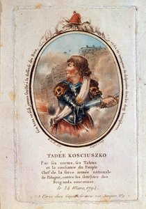 Portrait de Thaddeus (Tadeusz) Kosciuszko (1746-1817), patriote polonais