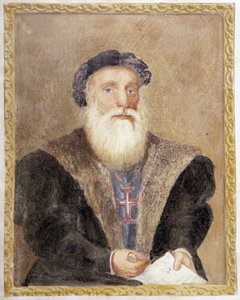 Portrait de Vasco de Gama - dans "The Life of Prince Henri of Portugal surnamed the Navigator" par Richard Henri Major - Unknown artist