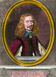 Portrait de Vincent Car (1597-1648) écrivain français. Gravure du XVIIIe siècle. Collection privée