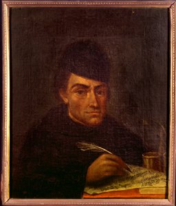 Portrait du père Francesco Antonio Calegari, théoricien de la musique baroque, compositeur et prêtre italien