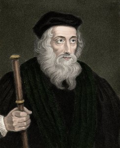 Portrait du théologien et réformateur anglais John Wyclif (ou Wycliff ou Wycliffe) - Unknown artist