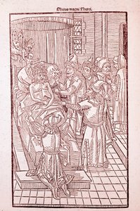 Probablement le sultan Mehmed II en 1481 (gravure)