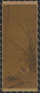Cailles, autres oiseaux et ronces - Unknown artist