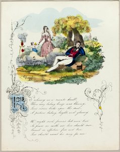Reclining on a Roseate Knoll (valentin) - Unknown artist