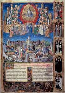 Représentation de la cité de Dieu et de la cité des hommes