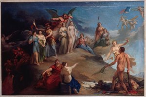 Allégorie révolutionnaire, vers 1790 (huile) - Unknown artist