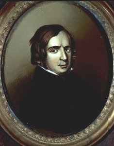 Risorgimento : Portrait du politicien et philosophe italien Vincenzo Gioberti (1801-1852). Miniature sur ivoire anonyme. Museo del Risorgimento Milan