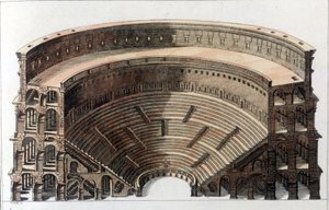 Théâtre romain. Gravure du début du 19ème siècle