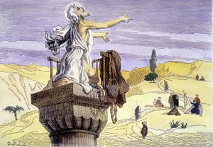 Saint Siméon le stylite prêchant sur une colonne - Unknown artist