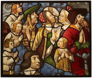 Saints et adorateurs en adoration - Unknown artist