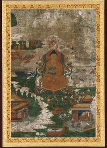 Sakyamuni sur le trône ; et scènes biographiques