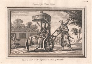 Sédans utilisés par les dames de qualité japonaises
