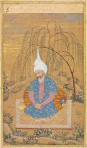 Shah Tahmasp I (1514-1576) assis dans un paysage - Unknown artist