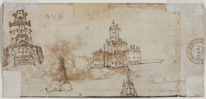 Croquis de châteaux (verso)