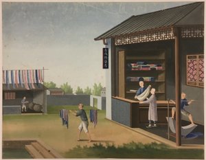 Filage du tissu, préparation des feuilles de thé, préparation de la soie