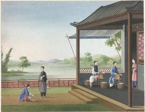 Filage du tissu, préparation des feuilles de thé, préparation de la soie