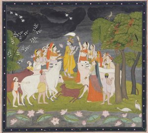 Sri Krsna avec la flûte