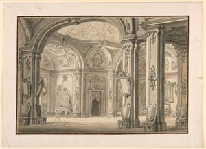 Décor de scène : Galerie dans un palais - Unknown artist