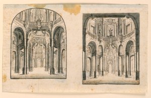 Décor de Scène : Intérieur des Salles du Palais - Unknown artist