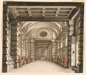 Décor de scène, intérieur de la maison au trésor