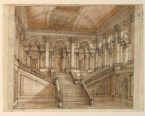 Décor de scène, intérieur du palais