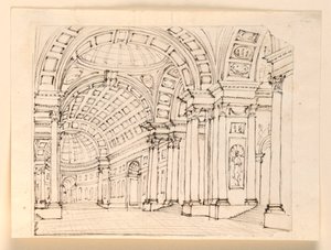 Décor de scène, intérieur du palais