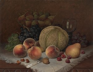 Nature morte avec cantaloup - Unknown artist