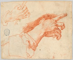 Étude de mains gesticulantes