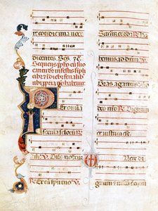 Sursum Corda, exemple de notation du 14ème siècle - Unknown artist