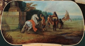 Le bain des chevaux, entre 1701 et 1800 (huile sur toile)
