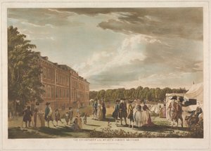Le campement dans le jardin du musée - Unknown artist