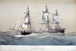 Le Monarch, flotte anglaise, vers 1850 - Unknown artist
