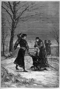 Le Meurtre de Rutland par Lord Clifford - Edmund, comte de Rutland est tué par Lord Clifford à la bataille de Wakefield - Edmond Plantagenet comte de Rutland - Unknown artist