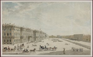 La place du Palais à Saint-Pétersbourg