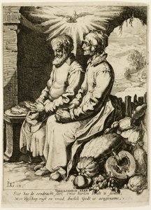 Le vieux couple pieux
