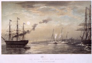 Le yacht royal au large de Margate : yacht royal d