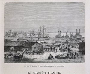Les rives du Mississippi - dans « Le tour du monde », 2e semestre 1876 - Unknown artist