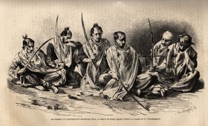 Le musulman fanatique se scarifiant lors de la performance dramatique qui a lieu après la fête du martyre de Hossein - Unknown artist