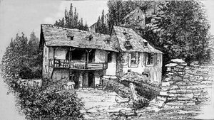 La maison de Bernadette Soubirous (1844-1879) à Lourdes.