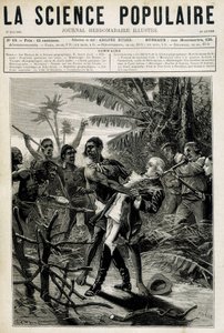 Les martyrs de la science géographique : mort du capitaine Cook. Couverture « La Science populaire » du 27 mai 1880 - Unknown artist