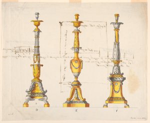 Trois conceptions pour des chandeliers
