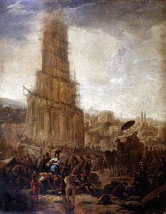 Tour de Babel - La Tour de Babel - peinture anonyme - Unknown artist