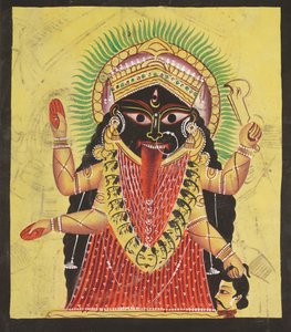Deux aspects de Kali : Kali enshrined - Unknown artist